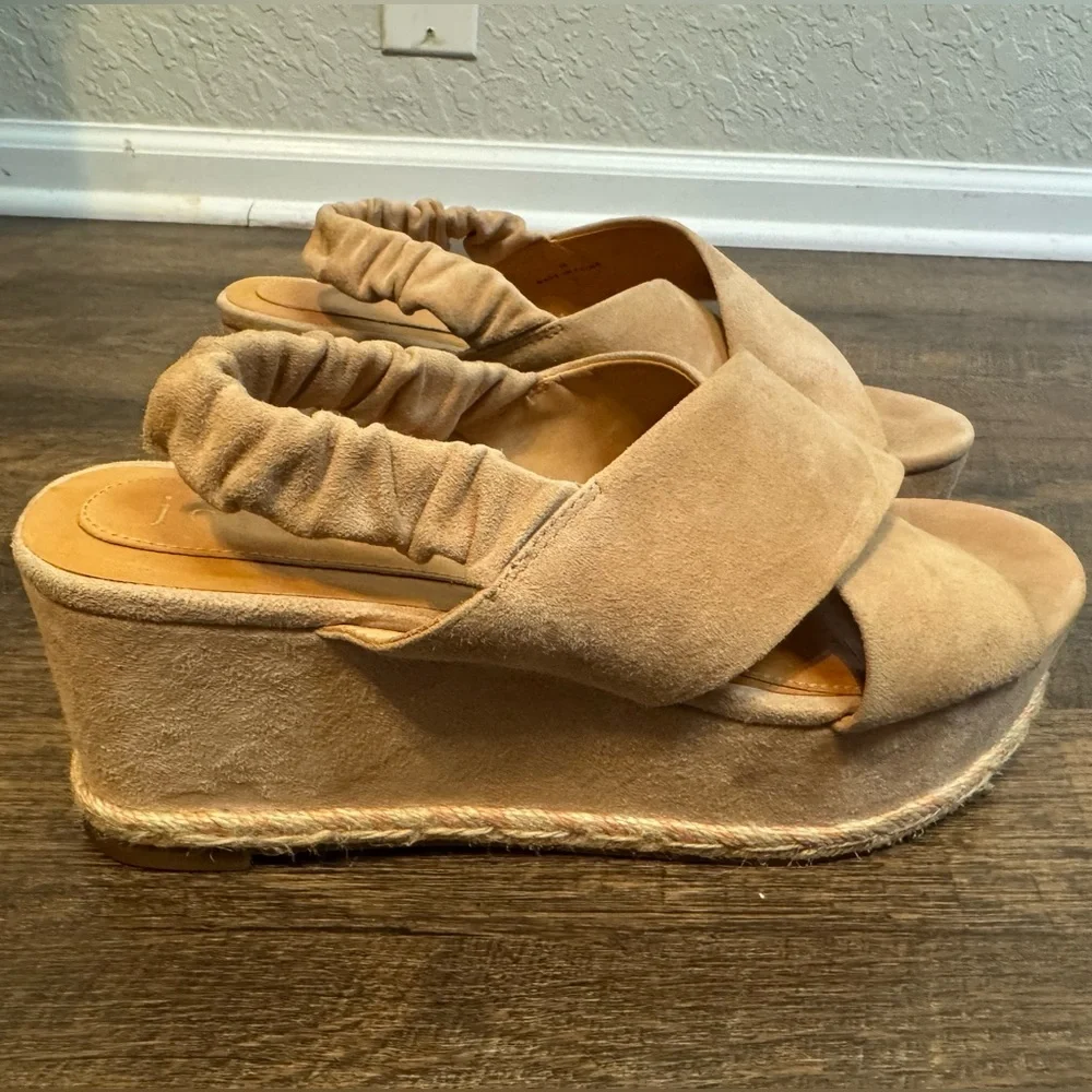 Joie Garden Platform Espadrille Wedge Sandal- Blush, Size 8.5 - Picture 4 of 12